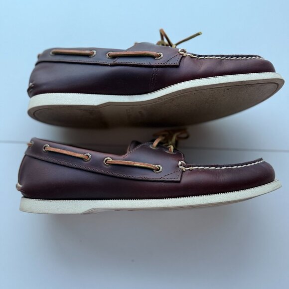 G.H. Bass Hampton Core 2 Leather Boat Shoes Brown Men’s Size 11M - Picture 3 of 5